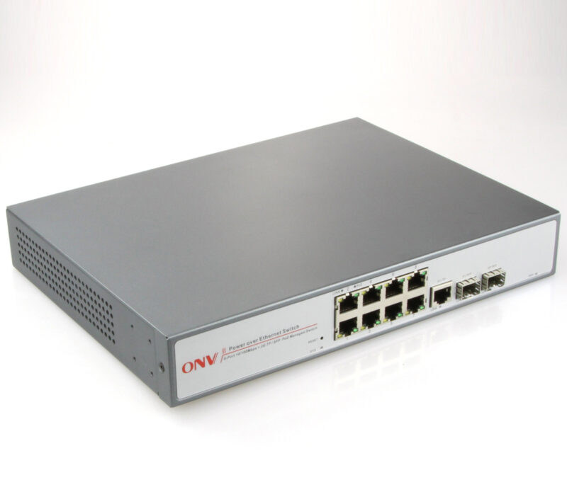 POE31108PF-at(8PoE+2G/2GF) 8 IP PoE Camera Power Network Endpoint Switch with LAN port