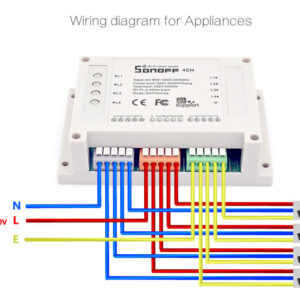 Sonoff_4CH_details_1.jpg THIẾT BỊ BẬT/TẮT THÔNG MINH TỪ XA ĐIỀU KHIỂN 4 KÊNH