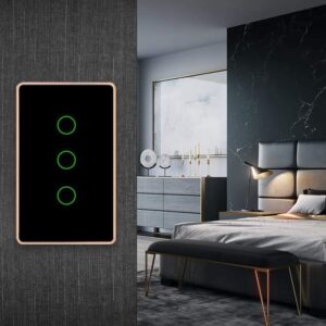 z3162108238207_f2040c7516487f200001a22696cdb39d-1.jpg Công tắc cảm ứng HOMEHUK 4 nút đen lõm viền vàng